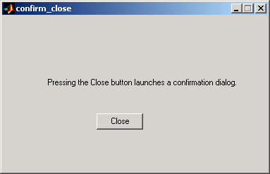 GUI with close button