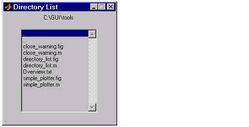 directory list GUI for C:\\GUI\\tools