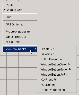 context menu for figure objects