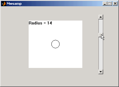 GUI control for radius of 14
