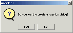 question dialog