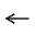 Left arrow key