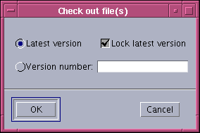 Image of Check out of source control dialog box.