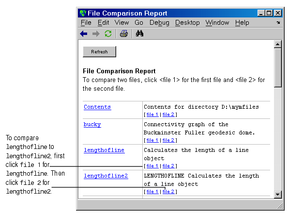 File Comparison Report Tuning And Managing M Files Desktop Tools And Development Environment